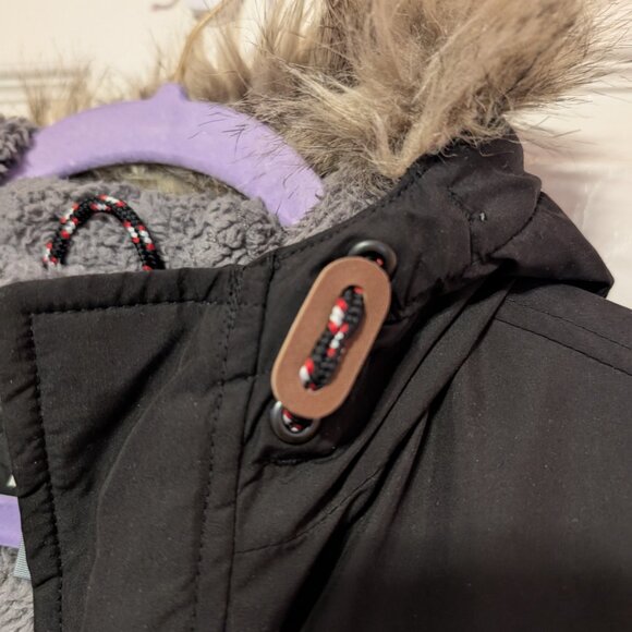 Old Navy Boys Winter Coat, Black, Size L 10-12, Parka EUC - Picture 7 of 9